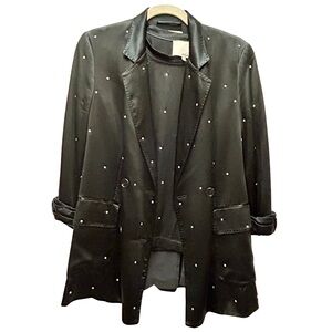 3.1 Phillip Lim Embellished Silk Blazer & Tee Set | Size 2
